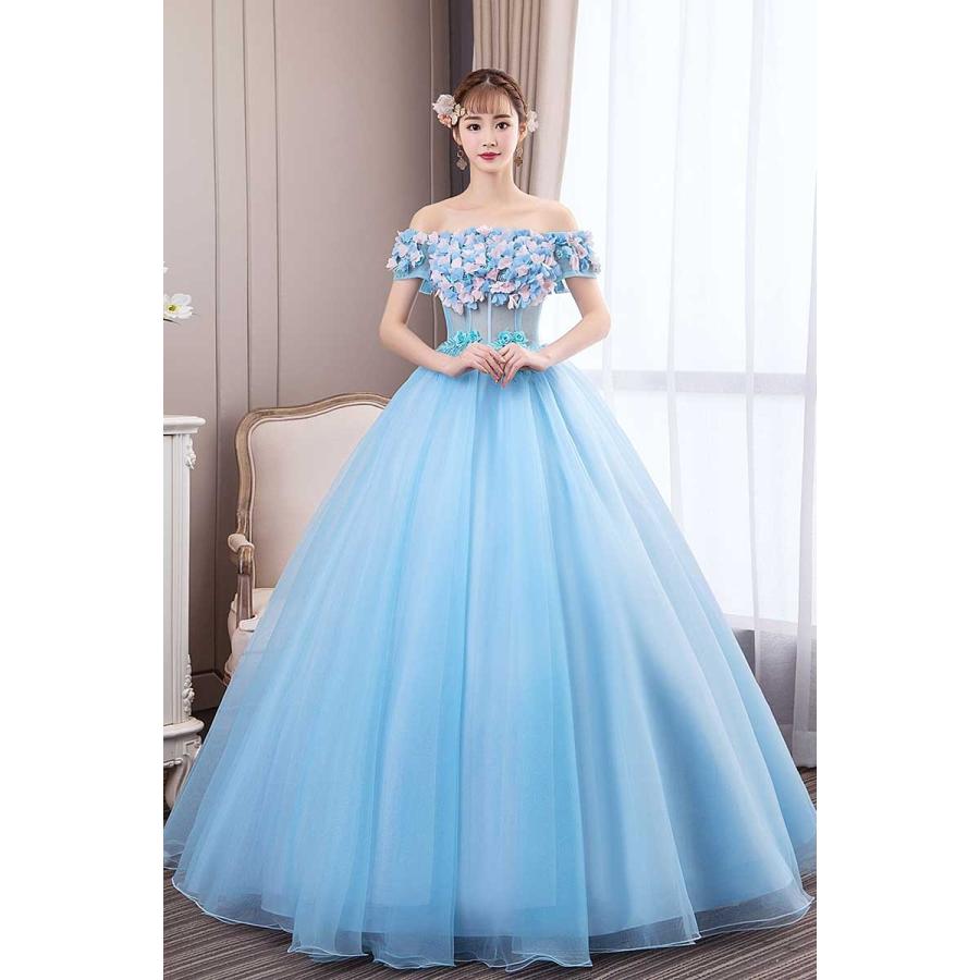 感謝価格 パーティードレス 結婚式 花嫁 シンデレラ 演奏会 コンサート プリンセスライン テージ衣装 披露宴 おしゃれ