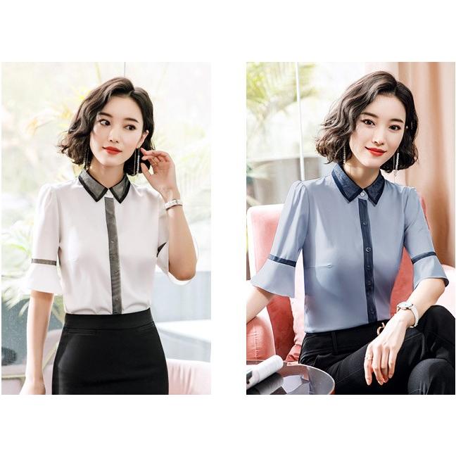 スーツシャツ レディース 春 夏 新作 半袖 ビジネス Vネック ワイシャツ就活 卒業式入社祝い オフィス ブラウス フォーマル 細身 通勤ol Dxcsn10 悟空 通販 Yahoo ショッピング