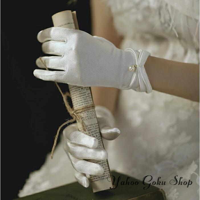 年末のプロモーション ウェディンググローブ Wedding Gloves ウェディング小物 ウエディンググローブ サテン ドレス、ブライダル 