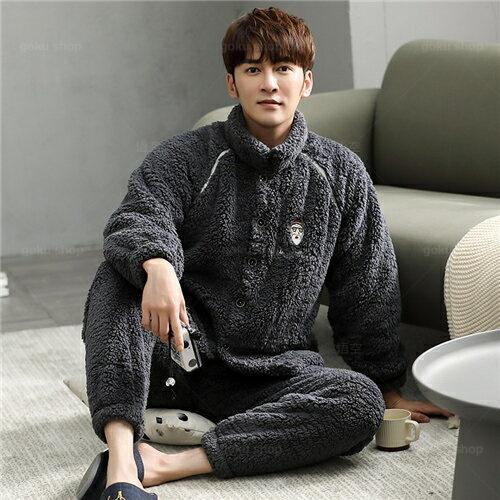 パジャマ メンズ 冬用 ルームウェア メンズ 長袖 もこもこ パジャマ メンズ 秋 冬 ブランド おしゃれ パジャマ メンズ モコモコ ルームウェア Mkgo 悟空 通販 Yahoo ショッピング