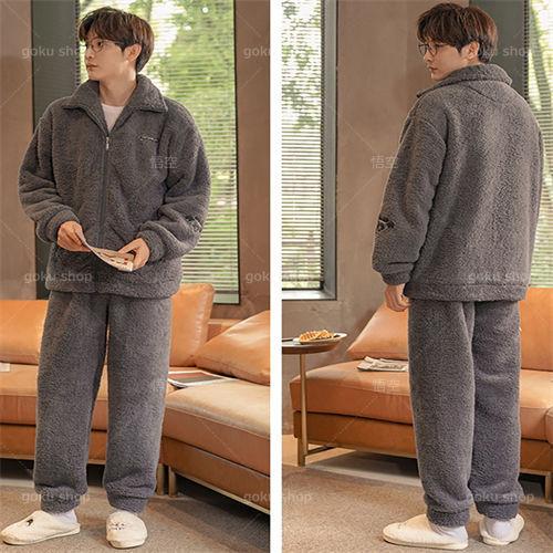 パジャマ メンズ 冬用 ルームウェア メンズ 長袖 もこもこ パジャマ メンズ 秋冬 ブランド おしゃれ パジャマ メンズ モコモコ ルームウェア メンズ Mkgo 悟空 通販 Yahoo ショッピング