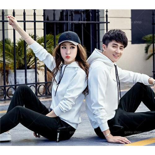 カップル お揃い 服 おしゃれ ジャージ 上下 メンズ セットアップ ジャージ レディース 大きいサイズ かわいい ペアルック パーカー パンツ ペアルック Mkgo 悟空 通販 Yahoo ショッピング