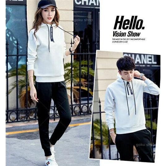 カップル お揃い 服 おしゃれ ジャージ 上下 メンズ セットアップ ジャージ レディース 大きいサイズ かわいい ペアルック パーカー パンツ ペアルック Mkgo 悟空 通販 Yahoo ショッピング