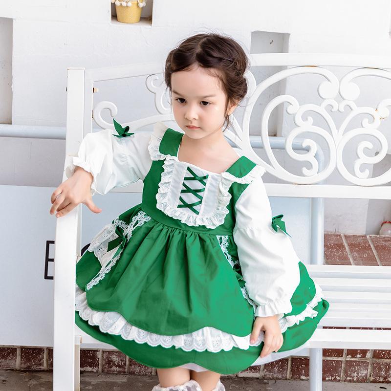ワンピース 子供 ロリータ キッズ 長袖 メイド ロリータ服 洋服 秋冬 七五三 コスプレ コスチューム 子ども ドレス ゴスロリ Lolita 森ガール リボン クリスマス Ntllt027 悟空 通販 Yahoo ショッピング