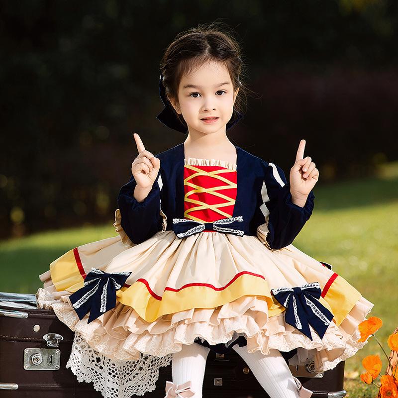 ワンピース 子供 ロリータ キッズ 長袖 メイド ロリータ服 洋服 秋冬 七五三 コスプレ コスチューム 子ども ドレス ゴスロリ Lolita 森ガール リボン クリスマス Ntllt042 悟空 通販 Yahoo ショッピング