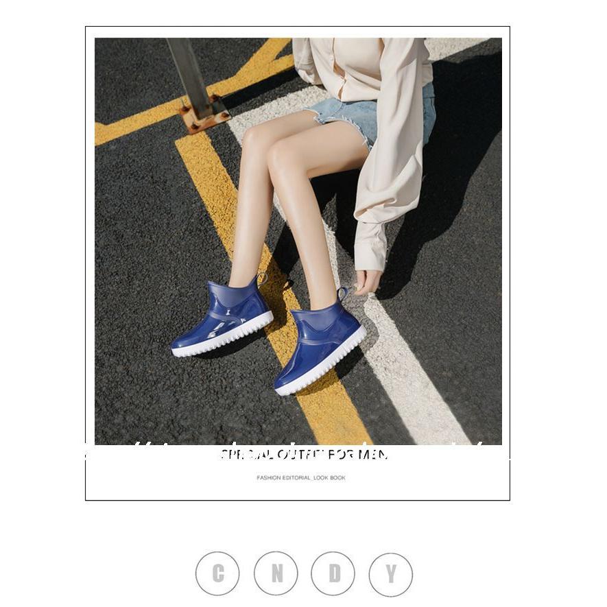 レインブーツ レディース スニーカー風 靴 ショート レインシューズ 防水 防滑 梅雨 ラバーシューズ ビジネス カジュアル アウトドア 通勤 通学 ランニング Rain233 悟空 通販 Yahoo ショッピング