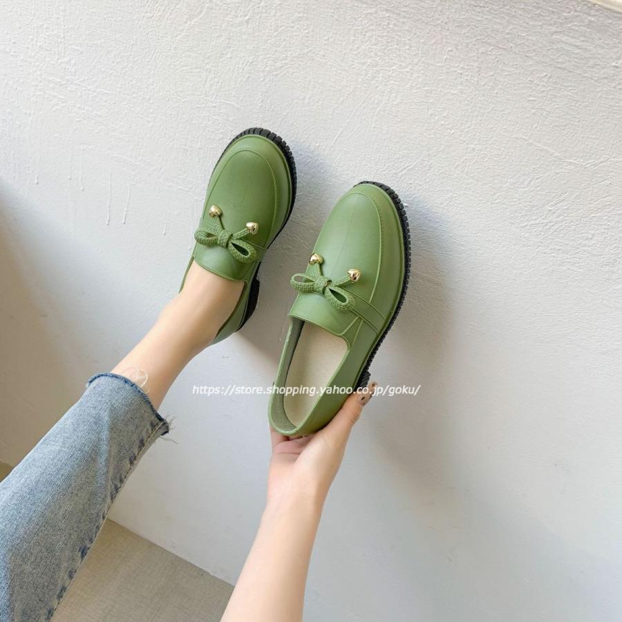 レインブーツ 雨靴 モカシン レディース 晴雨兼用 レインパンプス レインシューズ ラバーブーツ 日常着 通勤 通学 雨靴 梅雨 ブーツ 痛くない 履きやすい ママ Rn33 悟空 通販 Yahoo ショッピング