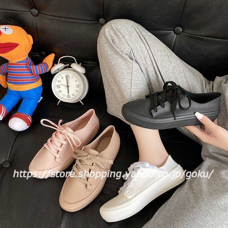 レインブーツ レースアップ レディース 防水 おしゃれ レインシューズ スニーカー 防滑 雨靴 アウトドア 通勤 通学 晴雨兼用 スニーカー ビジネス カジュアル Rn38 悟空 通販 Yahoo ショッピング