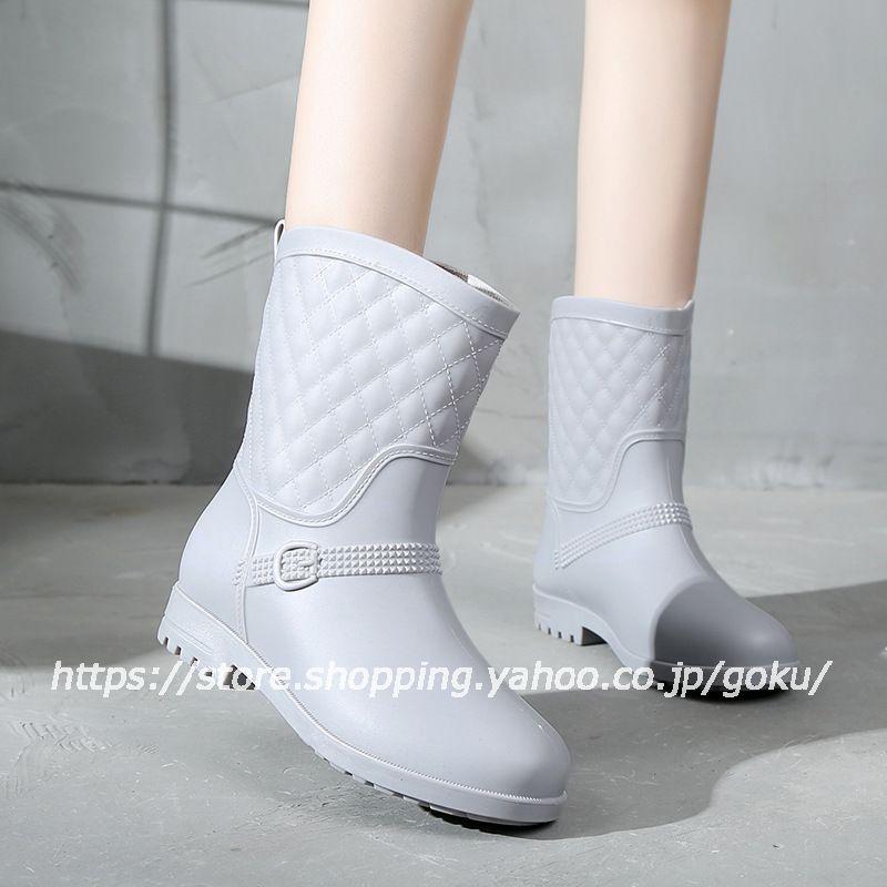 レインブーツ レインシューズ 長靴 レディース 完全防水 雨 雪 防水 軽量 サイドゴア ミドル丈ブーツ 通勤 通学用 雪対策 梅雨 痛くない 歩きやすい おしゃれ Rn48 悟空 通販 Yahoo ショッピング