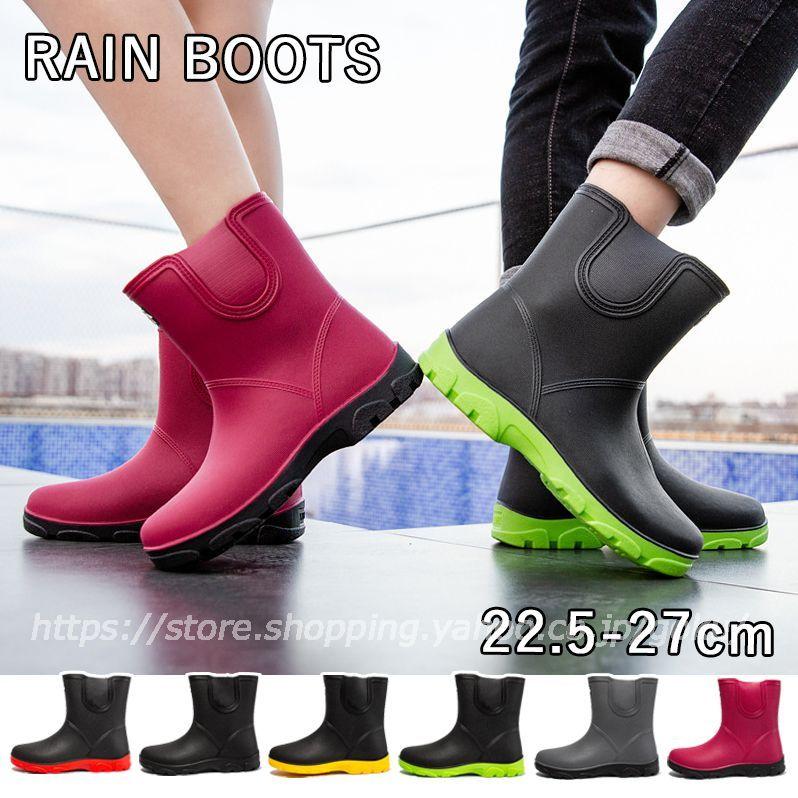 レインブーツ メンズ レディース 男女兼用 雨靴 長靴 ロング 軽量 レインシューズ 防水 防滑 ラバーシューズ ビジネス カジュアル アウトドア 通勤 おしゃれ Rn5 悟空 通販 Yahoo ショッピング
