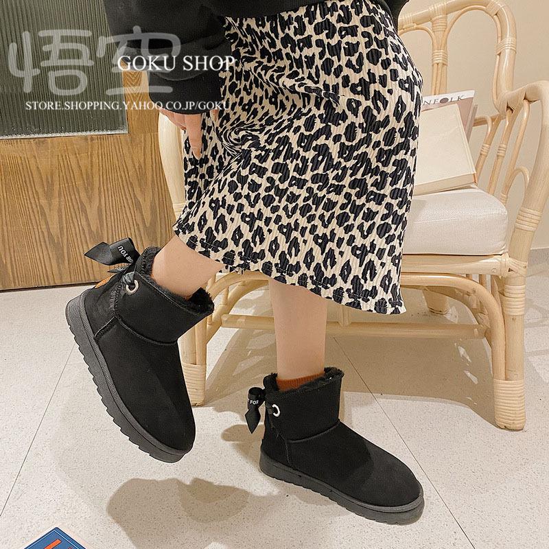 21福袋 ムートンブーツ レディース 滑らない おしゃれ シンプル カジュアル オールマッチ 冬 ショート アンクル フラットソール 靴ひも 裏地 暖かい 休日 Fucoa Cl