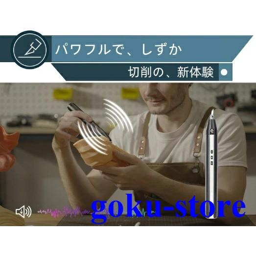 超音波切断機 コードレス超音波カッター コンパクト 多機能ハンドヘルドプロセス切断ツール コンパクト軽量 石膏/樹脂/プラスチック/皮革対応/3D印刷モの画像