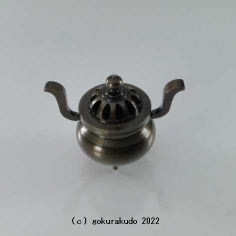 香炉・蓋付き香炉/玉香炉(獅子なし)色付き(鍋長色) 2.5寸 香炉・蓋付き香炉/玉香炉(獅子なし)色付き(鍋長色) 2.5寸