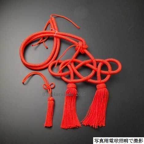 磬紐(けいひも)磬ばい用房付き、正絹 : 仏壇・仏具・数珠 極楽 磬紐(けいひも)磬ばい用房付き、正絹 : 仏壇・仏具・数珠 極楽