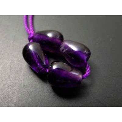 紫水晶のつゆ玉（3分玉） 4コ一組 : 仏壇・仏具・数珠 極楽堂 - 通販 