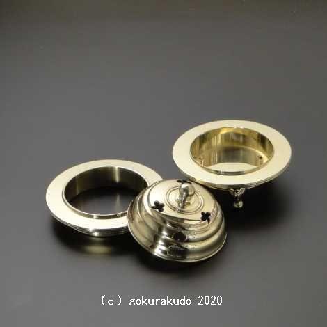 密教法具/前具（小型）火舎香炉（駒型） 1個 : 仏壇・仏具・数珠 極楽