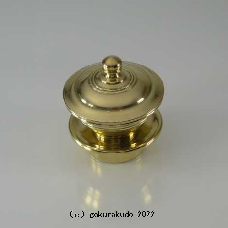 塗香器 豆型 磨き(駒印)(密教法具・前具) : 仏壇・仏具 塗香器 豆型 磨き(駒印)(密教法具・前具) : 仏壇・仏具