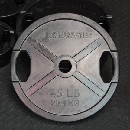 新しいブランド Ironmaster 275ポンド 124 6kg ウエイトトレーニング ラバープレートセット ラバープレートセット Im 275lb Plateset 極楽トレーニング倶楽部店 国内正規総代理店アイテム