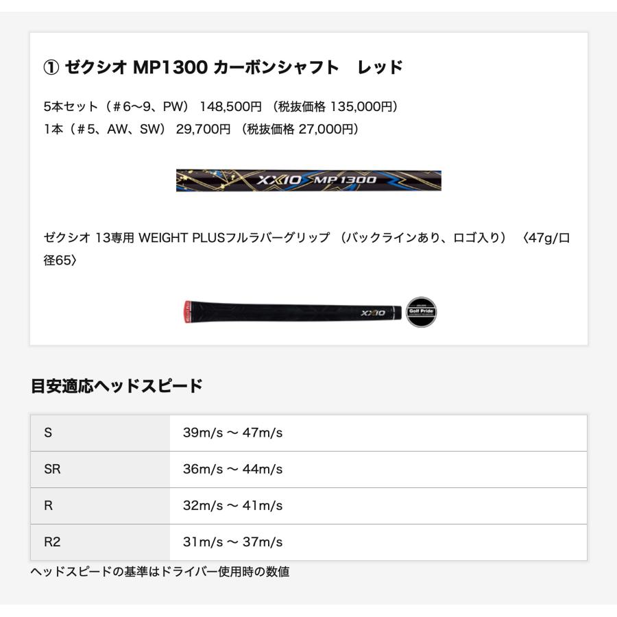 左利き　XXIO ゼクシオ　レフティ　ロングアイアン　3番　4番　アイアンセット XXIO (レフティ)ダンロップ ゼクシオ13 左用アイアン ネイビー 5