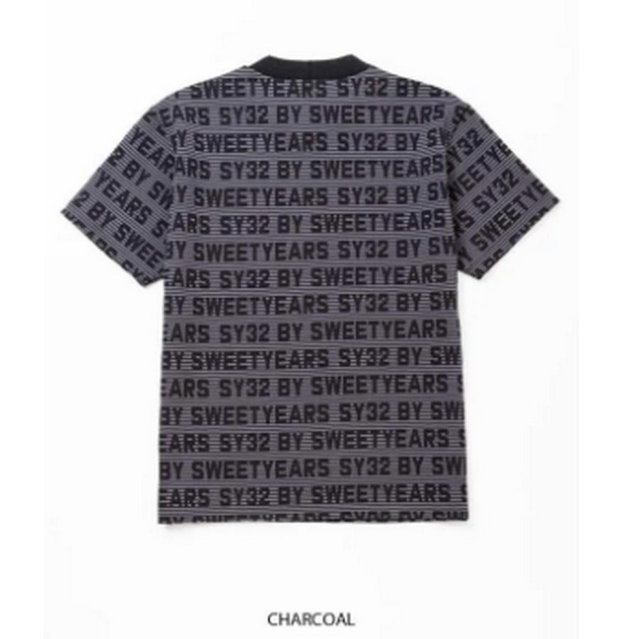 U04】m 送料無料【新品】SY32 SYG JQ LOGO BORDER MOCK｜MEN'S モック