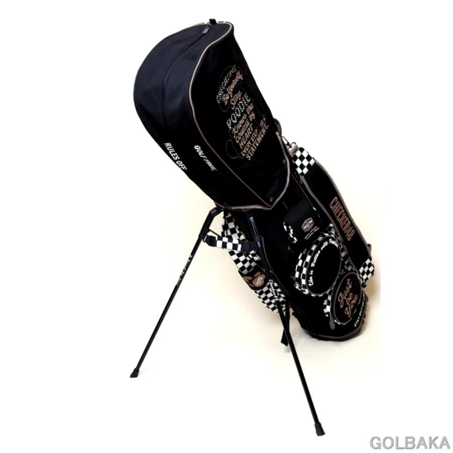 刻印対応 【新品】チェッカー48キャディバッグ カラー：ブラック・オフ