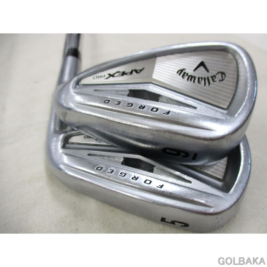 APEX 【美品】アイアンセット 5-P 中古】C：キャロウェイAPEX PROアイアンセット6本（＃5-P） ロフト34
