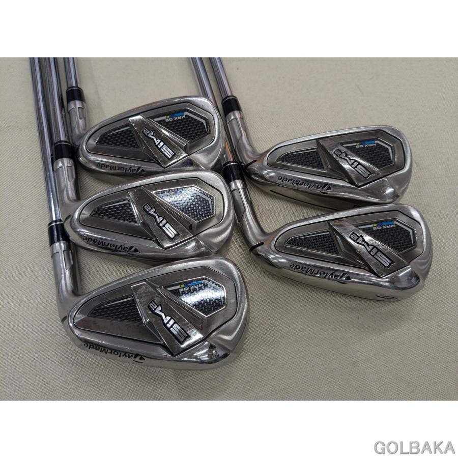 U12】【中古】B：テーラーメイド SIM2 MAX OS アイアンセット 5本(＃6  