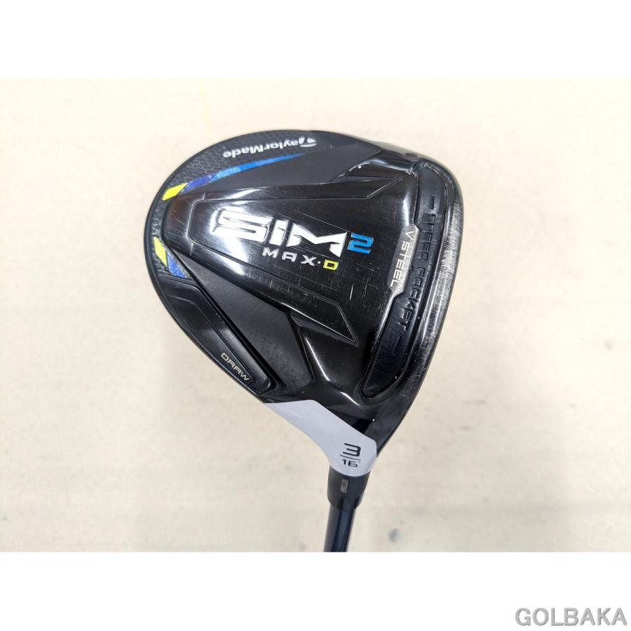 中古】B：テーラーメイド SIM2 MAX-D フェアウェイウッド 3w ロフト16  