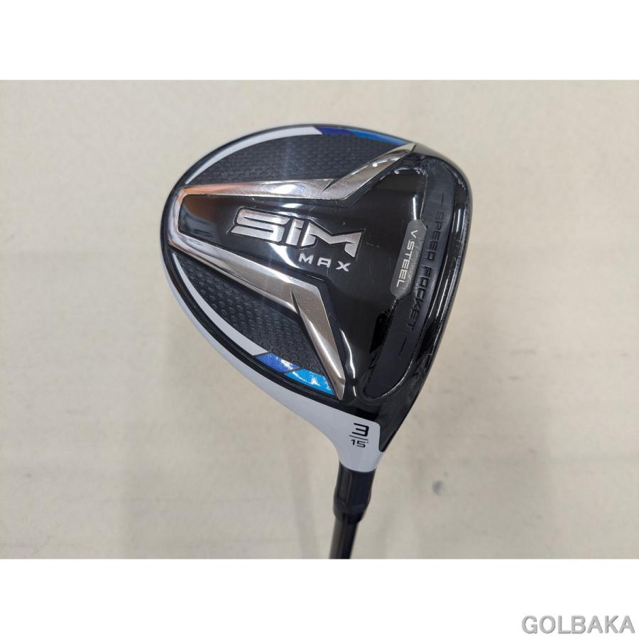 中古】B：テーラーメイド SIM MAX フェアウェイウッド 3w ロフト15  