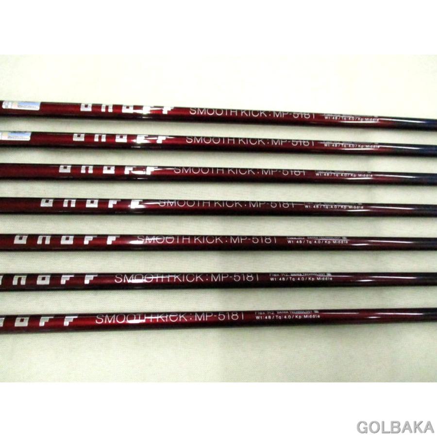 【中古】C：オノフ18'AKAアイアンセット7本（＃6〜＃9.PW.AW.SW） ロフト26(#6)° SMOOTH KICK MP-5181/R2の画像