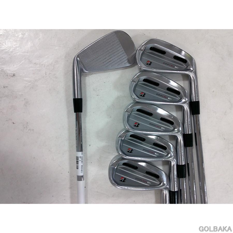 中古】BC：ブリヂストン 222CB+ アイアンセット6本（＃5-9.PW) ロフト