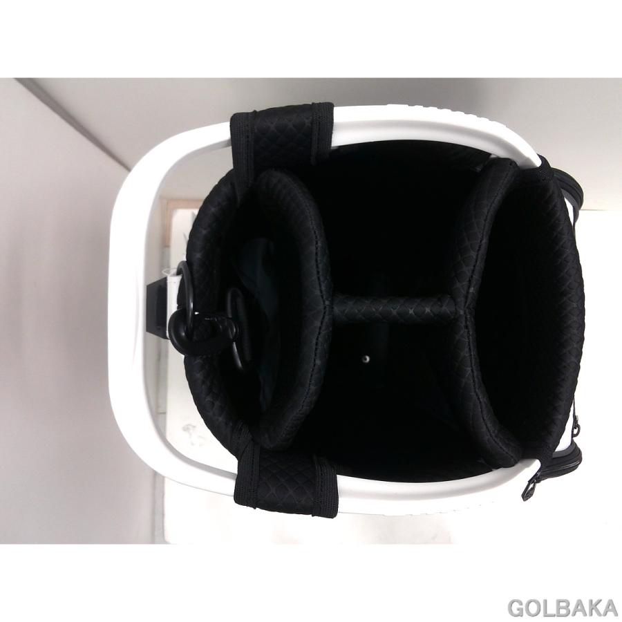 刻印対応 【新品】アダバットキャディバッグ ABC438WG カラー：ホワイト/グレー_4