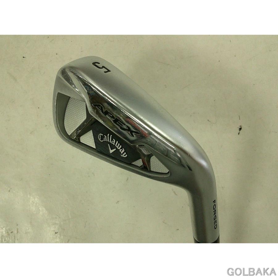 【中古】BC：キャロウェイ21.APEXフォージドアイアンセット６本（＃5-9.PW) ロフト24° NS.PROモーダス3 ツアー105 Sの画像