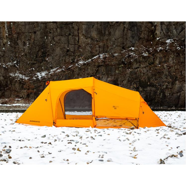 グランドシート付き】ボニアト トンネル型テントパープル（MINIMAL