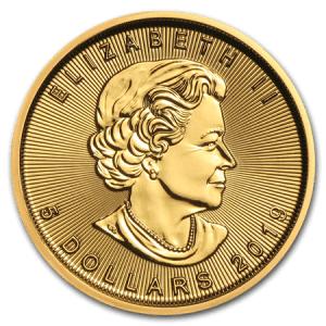 [保証書・カプセル付き] 2019年 (新品) カナダ「メイプルリーフ」純金 1/10オンス 金貨