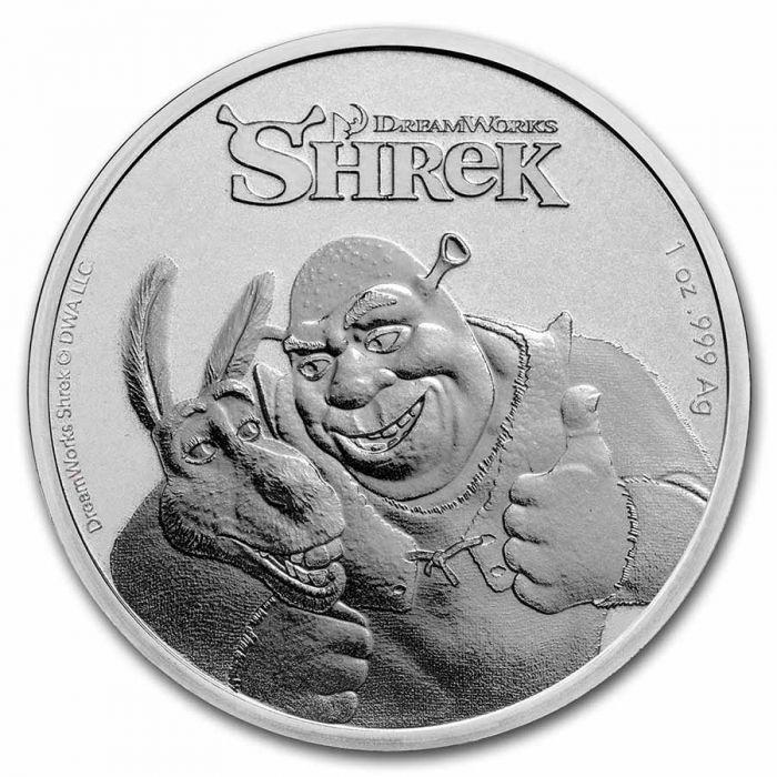 [保証書・カプセル付き] 2021年 (新品) ニウエ「シュレック 20周年」純銀 1オンス 銀貨