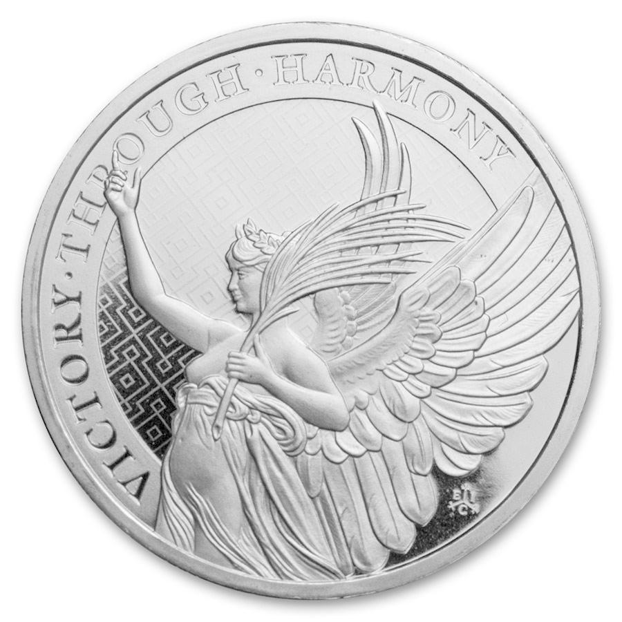 2021年 セントヘレナ 1オンス 銀貨 女王の美徳 勝利 保証書・カプセル付き] 2021年 (新品) セントヘレナ「女王の美徳・勝利