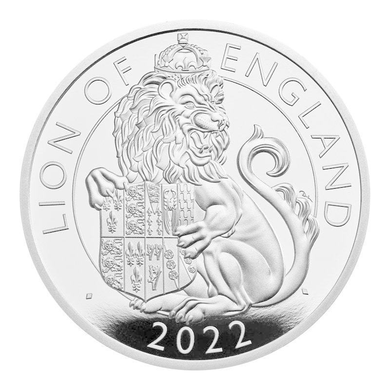 [保証書・カプセル付き] 2022年 (新品) イギリス「ロイヤルチューダービースト・イギリスのライオン」純銀 1オンス プルーフ 銀貨