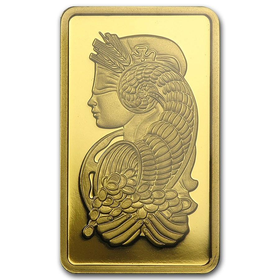 保証書付き] (新品) スイス パンプ「豊穣の角」純金 5グラム バー
