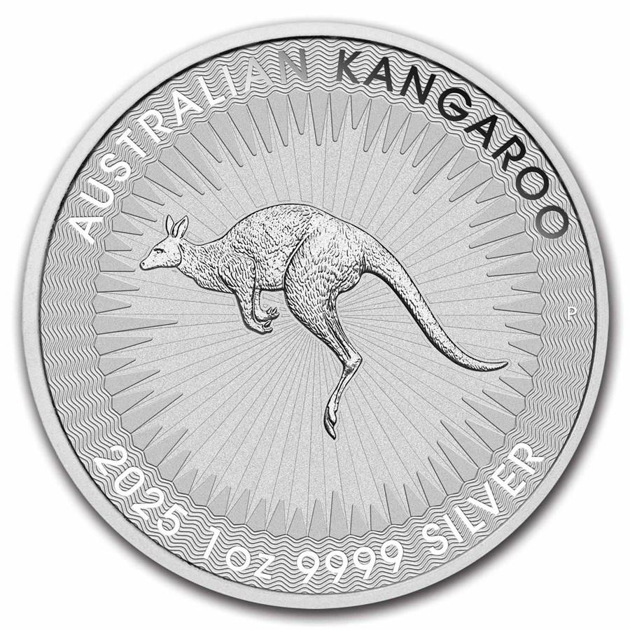 2025年　オーストラリア　カンガルー銀貨　1オンス カプセル付き 保証書・カプセル付き] 2025年 (新品) オーストラリア「カンガルー