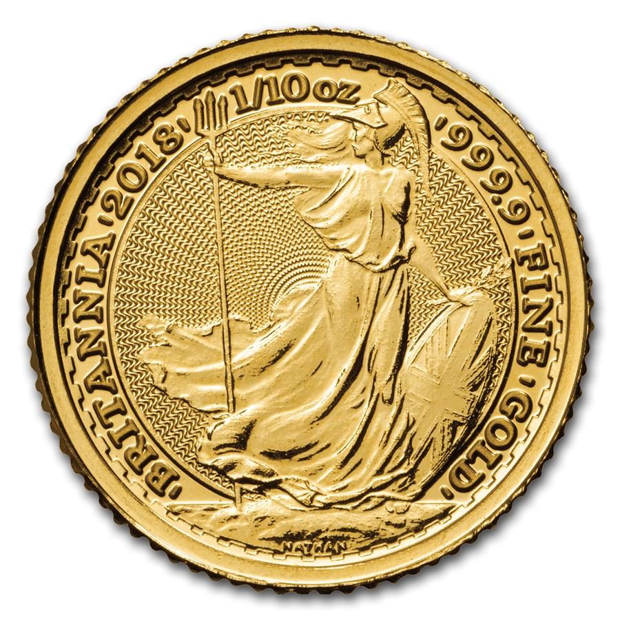 [保証書・カプセル付き] 2018年 (新品) イギリス「ブリタニア」純金 10オンス 金貨