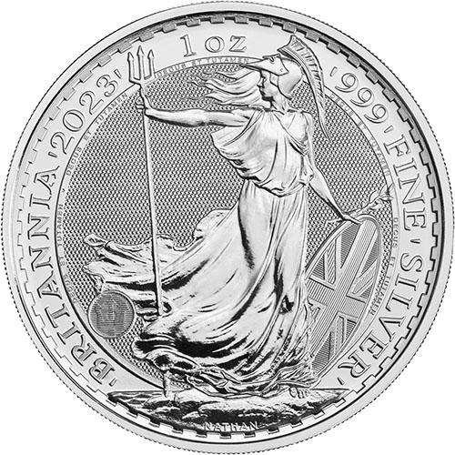[保証書・カプセル付き] 2023年 (新品) イギリス「ブリタニア」純銀 1オンス 銀貨 (チャールズ3世)