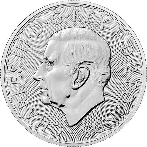 [保証書・カプセル付き] 2023年 (新品) イギリス「ブリタニア」純銀 1オンス 銀貨 (チャールズ3世)
