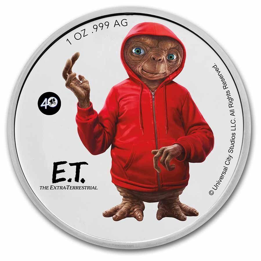保証書付き] 2022年 (新品) ニウエ「E.T. イーティー 40周年」純銀 1