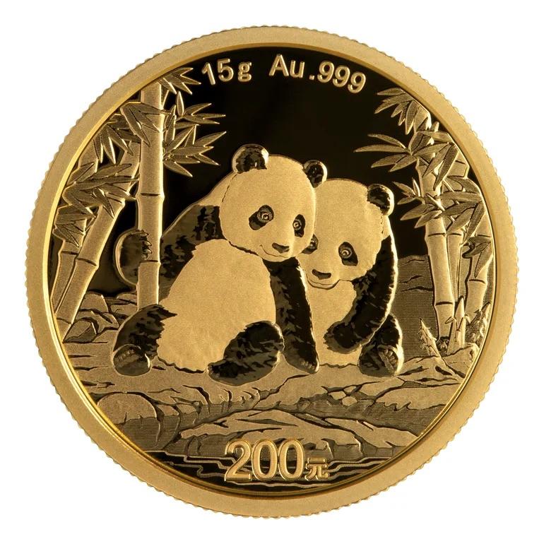 保証書・カプセル付き] 2026年 (新品) 中国「パンダ」純金 15グラム