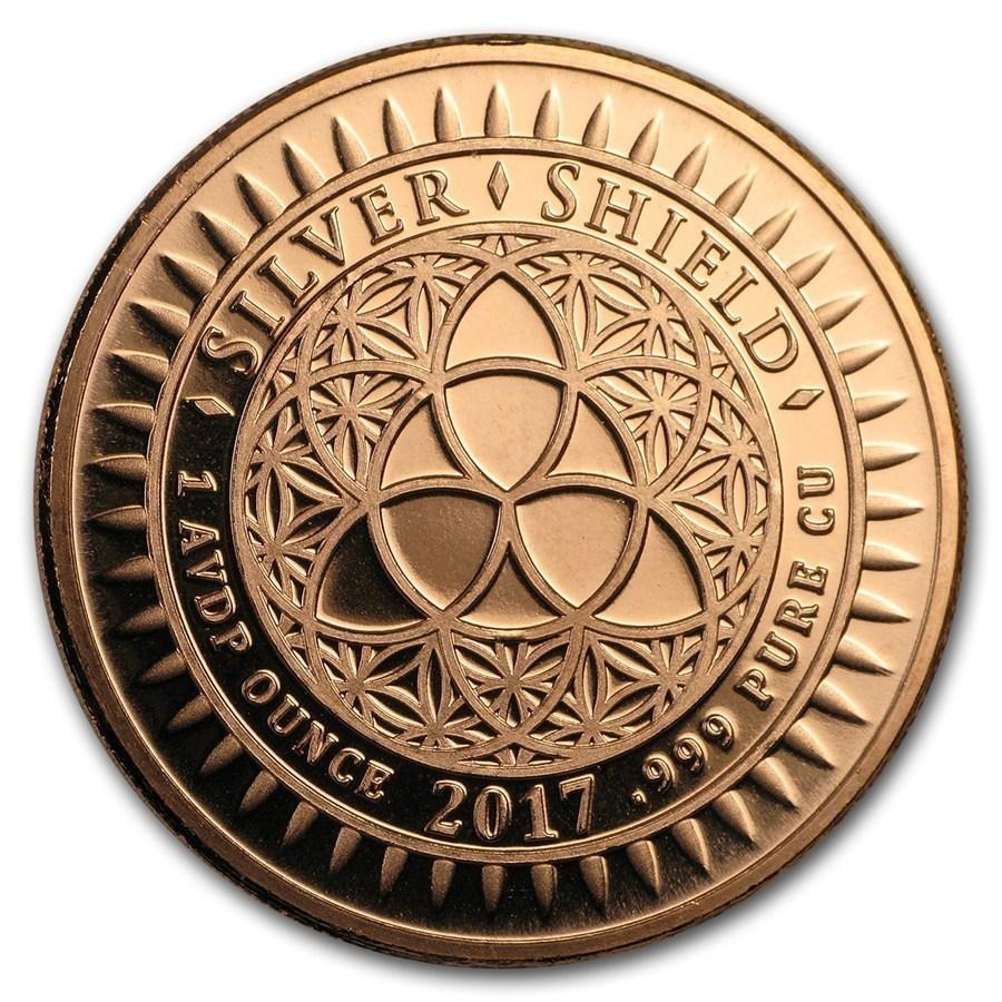 カプセル付き] 2017年 (新品)「ドル・死者の日・お祝い日」純銅 赤金 1