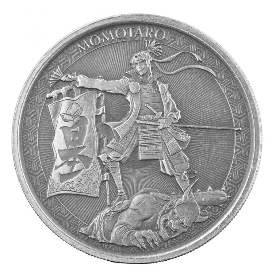 保証書・カプセル付き] (新品) サモア「桃太郎」純銀 1オンス