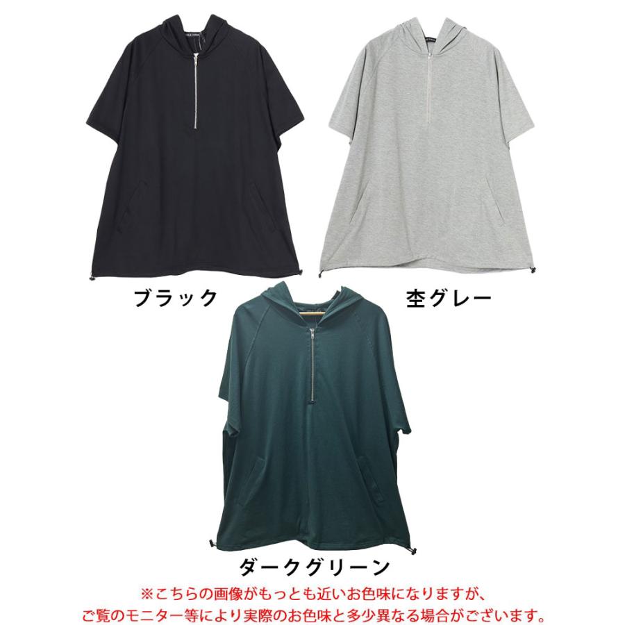 美品*GOLDEN 　ハーフジップパーカー　クロップド丈 GOLDJAPAN（ゴールドジャパン） 大きいサイズ レディース トップス