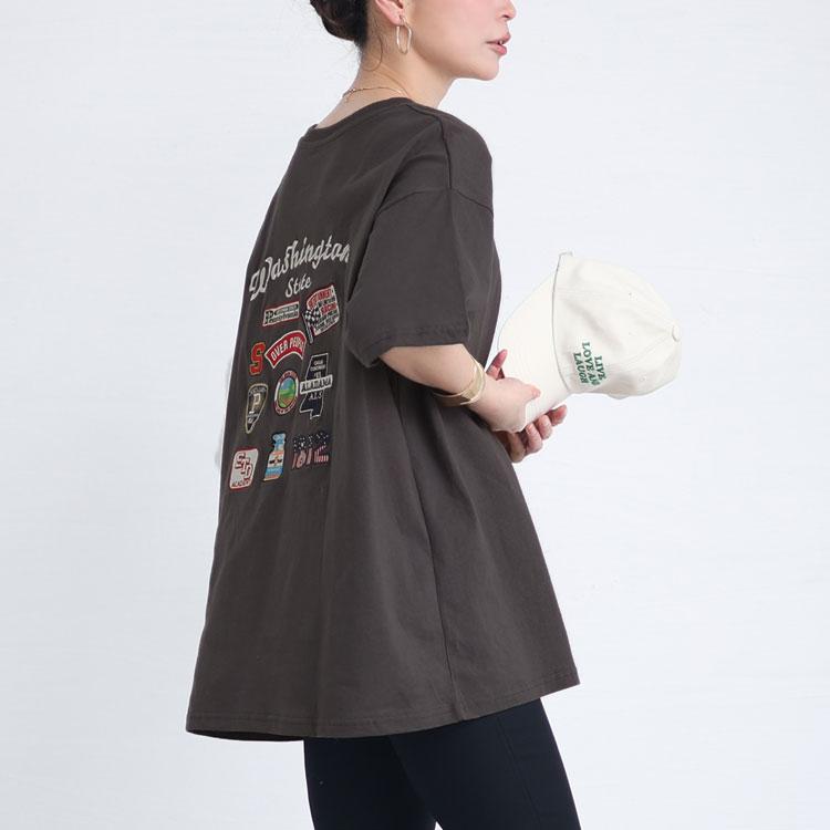 GOLDJAPAN 大きいサイズ レディース トップス Tシャツ ロゴ 5分 GOLDJAPAN 大きいサイズ レディース トップス Tシャツ ロゴ 5分
