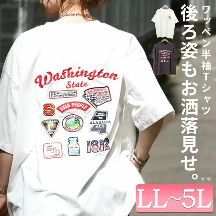 GOLDJAPAN 大きいサイズ レディース トップス Tシャツ ロゴ 5分 GOLDJAPAN 大きいサイズ レディース トップス Tシャツ ロゴ 5分